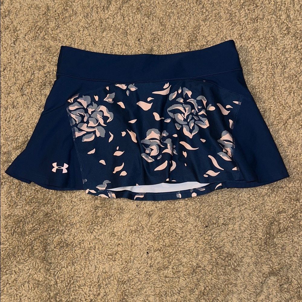 EUC Under Armour Blue and Pink Floral Print Skort (XL)